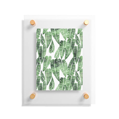 Schatzi Brown Island Goddess Leaf Green Floating Acrylic Print