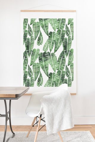 Schatzi Brown Island Goddess Leaf Green Art Print And Hanger