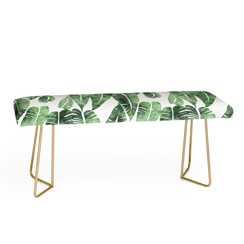 Schatzi Brown Island Goddess Leaf Green Bench