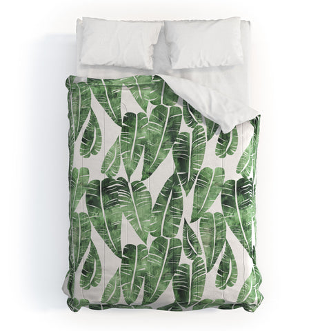 Schatzi Brown Island Goddess Leaf Green Comforter
