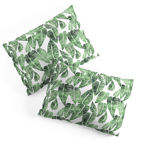 Schatzi Brown Island Goddess Leaf Green Pillow Shams