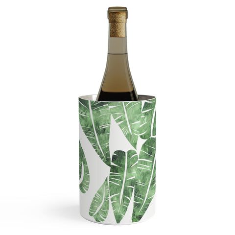 Schatzi Brown Island Goddess Leaf Green Wine Chiller