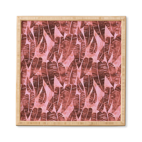 Schatzi Brown Island Goddess Leaf Rose Framed Wall Art