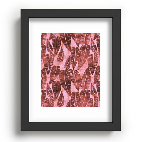 Schatzi Brown Island Goddess Leaf Rose Recessed Framing Rectangle