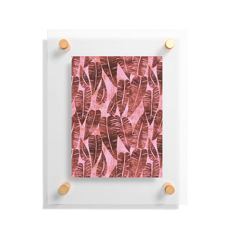 Schatzi Brown Island Goddess Leaf Rose Floating Acrylic Print