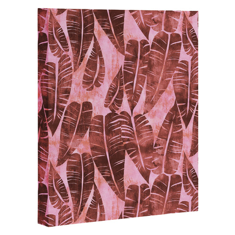 Schatzi Brown Island Goddess Leaf Rose Art Canvas