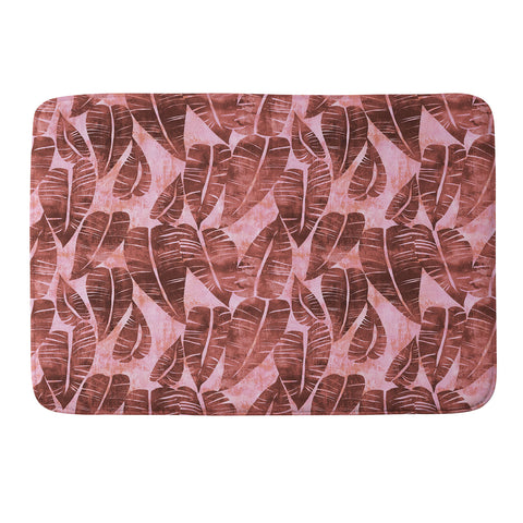 Schatzi Brown Island Goddess Leaf Rose Memory Foam Bath Mat