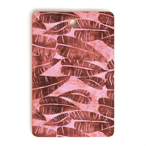 Schatzi Brown Island Goddess Leaf Rose Cutting Board Rectangle