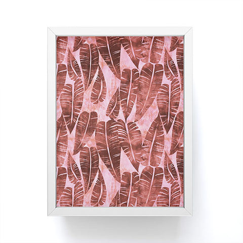 Schatzi Brown Island Goddess Leaf Rose Framed Mini Art Print