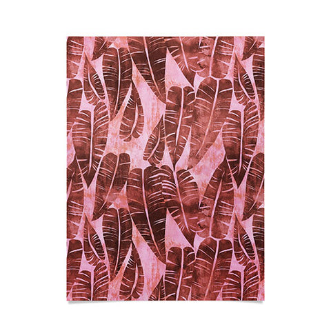Schatzi Brown Island Goddess Leaf Rose Poster