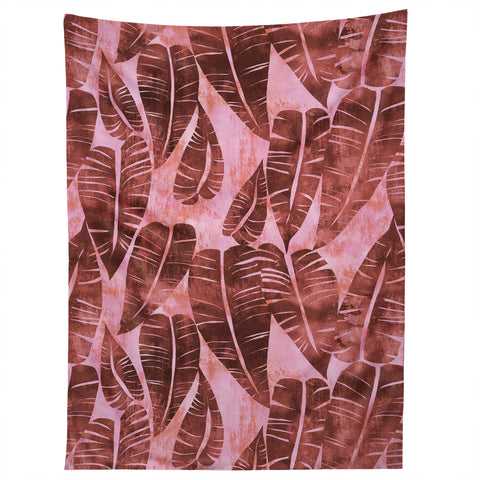 Schatzi Brown Island Goddess Leaf Rose Tapestry