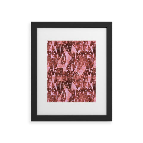 Schatzi Brown Island Goddess Leaf Rose Framed Art Print