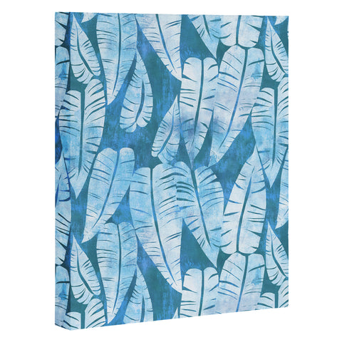 Schatzi Brown Island Goddess Leaf Turquoise Art Canvas