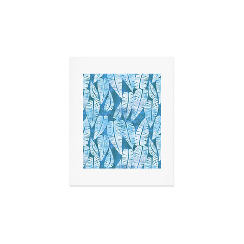 Schatzi Brown Island Goddess Leaf Turquoise Art Print