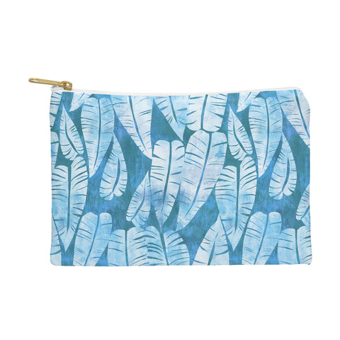 Schatzi Brown Island Goddess Leaf Turquoise Pouch