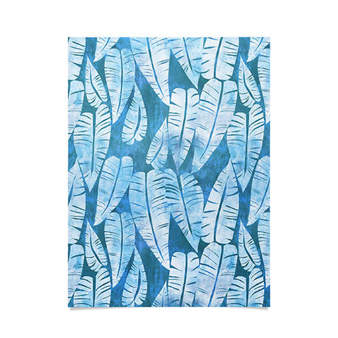 Schatzi Brown Island Goddess Leaf Turquoise Poster