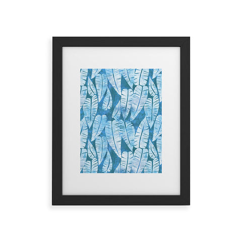 Schatzi Brown Island Goddess Leaf Turquoise Framed Art Print