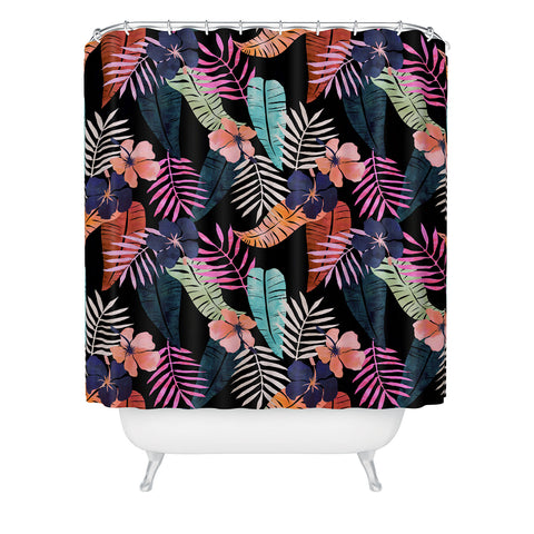 Schatzi Brown Island Goddess Retro Shower Curtain