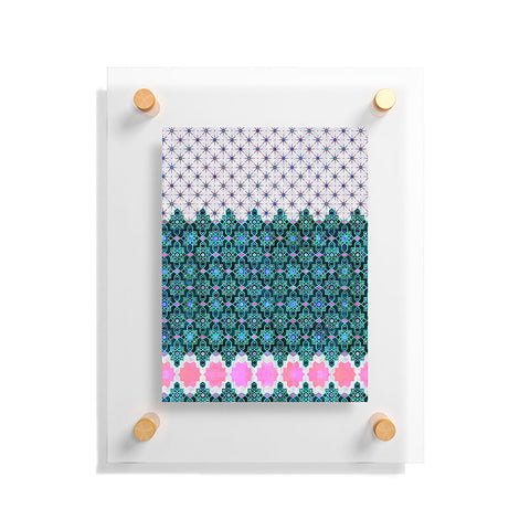 Schatzi Brown Jeema Boho Pattern Green Floating Acrylic Print