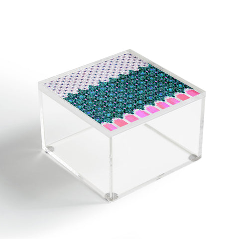 Schatzi Brown Jeema Boho Pattern Green Acrylic Box
