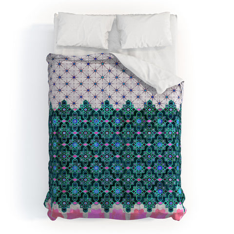 Schatzi Brown Jeema Boho Pattern Green Comforter
