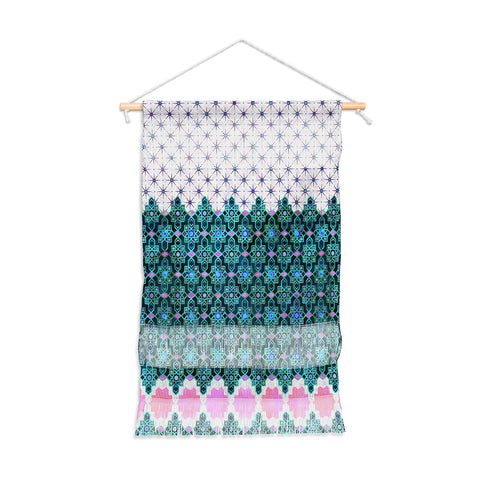 Schatzi Brown Jeema Boho Pattern Green Wall Hanging Portrait