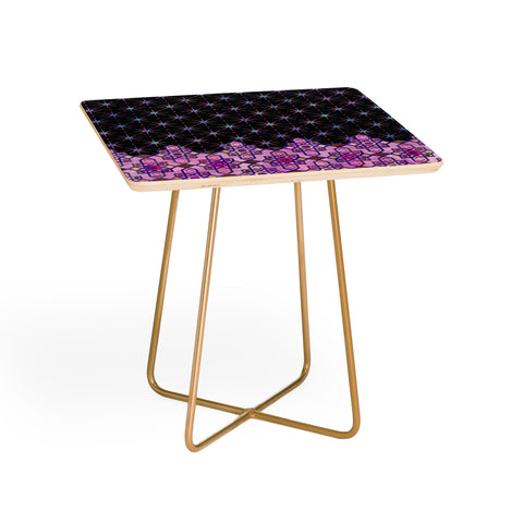 Schatzi Brown Jeema Boho Pattern Purple Side Table