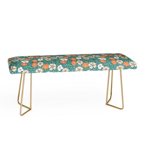 Schatzi Brown Jirra Floral Green Bench