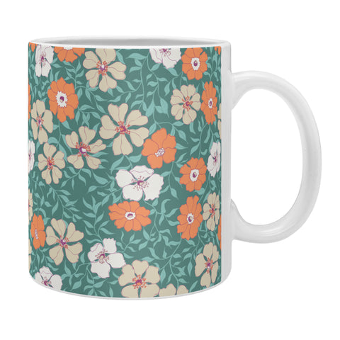 Schatzi Brown Jirra Floral Green Coffee Mug