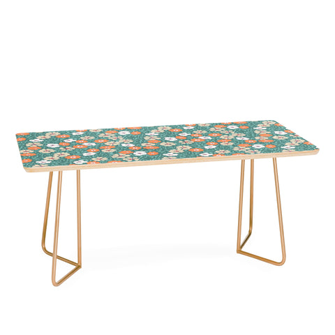 Schatzi Brown Jirra Floral Green Coffee Table