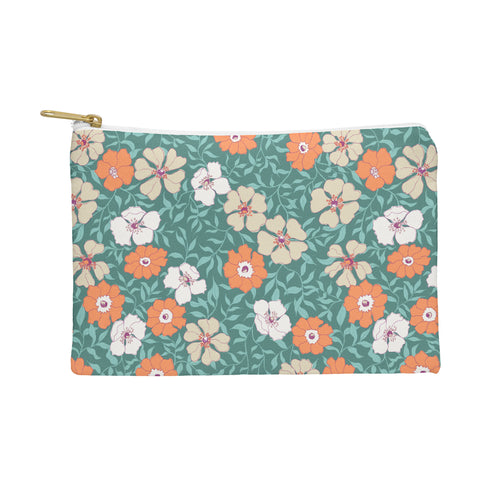 Schatzi Brown Jirra Floral Green Pouch