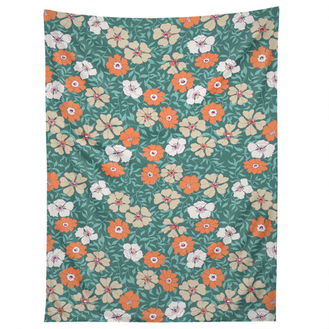 Schatzi Brown Jirra Floral Green Tapestry