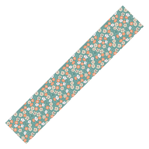 Schatzi Brown Jirra Floral Green Table Runner