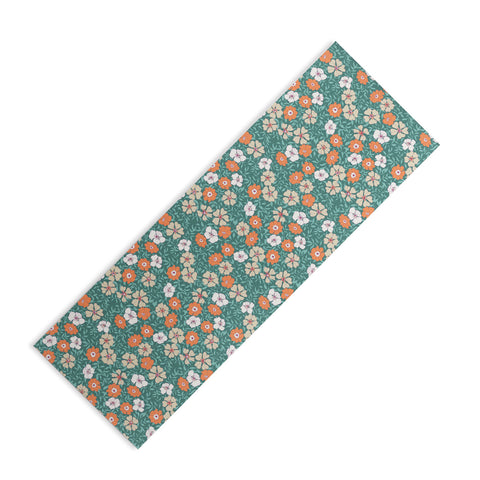 Schatzi Brown Jirra Floral Green Yoga Mat