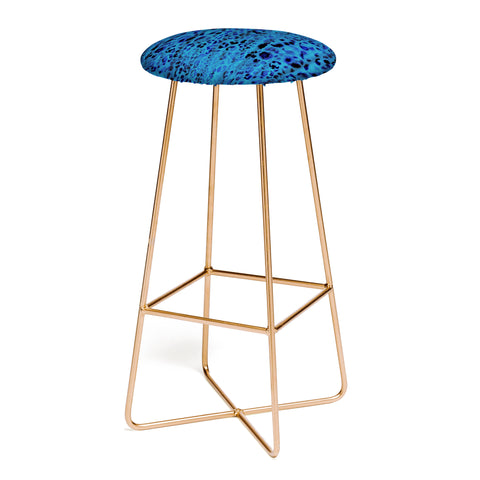 Schatzi Brown Jungle Cat Blue Bar Stool