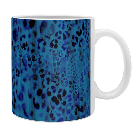 Schatzi Brown Jungle Cat Blue Coffee Mug