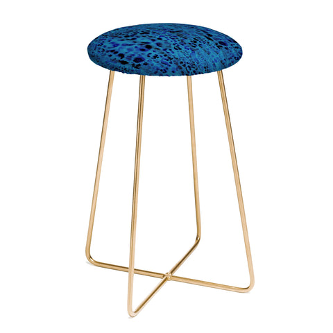 Schatzi Brown Jungle Cat Blue Counter Stool