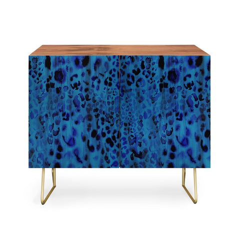 Schatzi Brown Jungle Cat Blue Credenza
