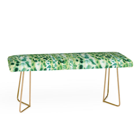 Schatzi Brown Jungle Cat Green Bench