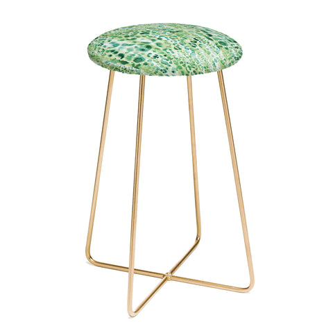Schatzi Brown Jungle Cat Green Counter Stool