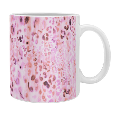 Schatzi Brown Jungle Cat Pink Coffee Mug