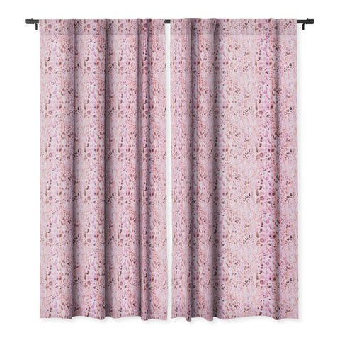Schatzi Brown Jungle Cat Pink Blackout Window Curtain