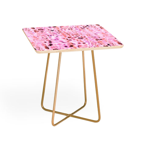 Schatzi Brown Jungle Cat Pink Side Table