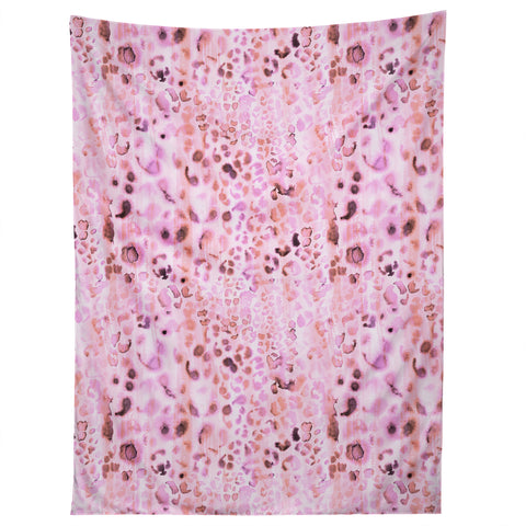 Schatzi Brown Jungle Cat Pink Tapestry