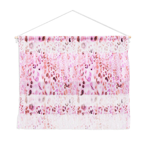 Schatzi Brown Jungle Cat Pink Wall Hanging Landscape