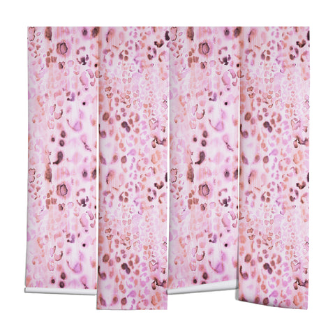 Schatzi Brown Jungle Cat Pink Wall Mural