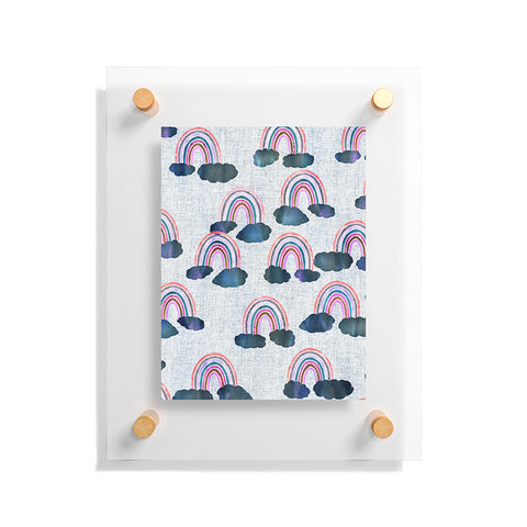 Schatzi Brown Just Rainbows light Linen Floating Acrylic Print
