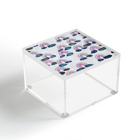 Schatzi Brown Just Rainbows light Linen Acrylic Box