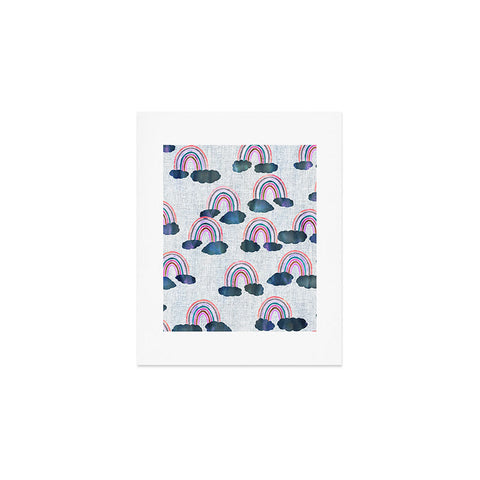 Schatzi Brown Just Rainbows light Linen Art Print