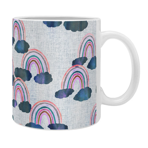 Schatzi Brown Just Rainbows light Linen Coffee Mug
